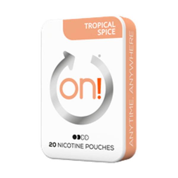 on! Tropical Spice 3mg nicotine pouches