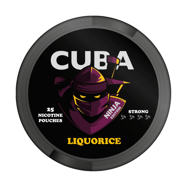 Pouches de nicotina CUBA Ninja Liquorice