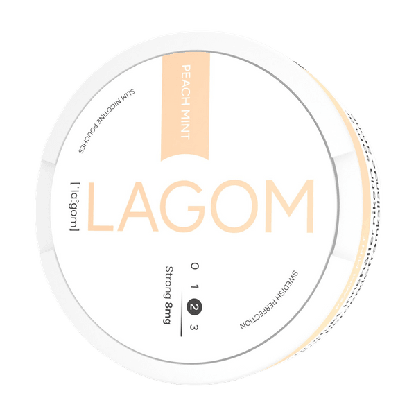 LAGOM Peach Mint 8mg nicotine pouches