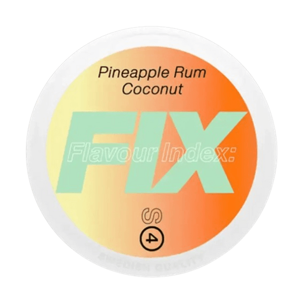 Pouches de nicotina Fix Fix Pineapple Rum Coconut 14mg