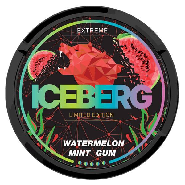 Poches de nicotine ICEBERG Watermelon Mint Gum Extreme