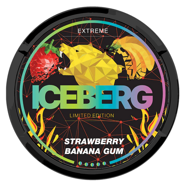 ICEBERG Strawberry Banana Gum Extreme nikotinposer